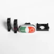 Кнопка двойная с подсветкой EATON M22-DDL-GR-X1/X0/K11